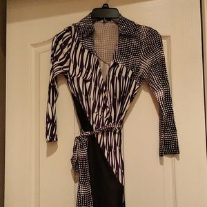 DVF maxi wrap dress